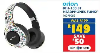 Russells Orion BTH-100 BT headphones funky offer