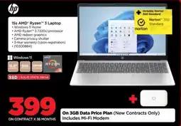 HiFi Corp HP 15s AMD Ryzen 3 Laptop offer