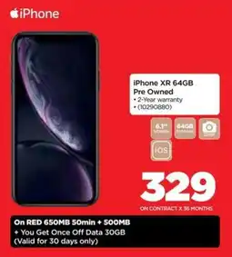 HiFi Corp iPhone XR 64GB Pre Owned offer