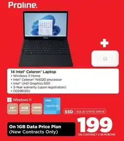 HiFi Corp Proline 14 Intel Celeron Laptop offer