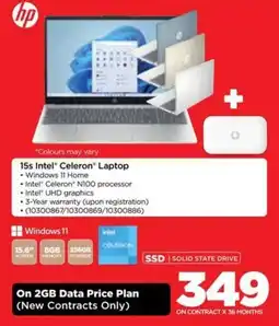 HiFi Corp HP 15s Intel Celeron Laptop offer