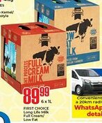 Elite Cash & Carry FIRST CHOICE Long Life Milk Full Cream/ Low Fat offer