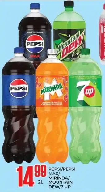 Elite Cash & Carry PEPSI/PEPSI MAX/ MIRINDA/ MOUNTAIN DEW/7 UP offer