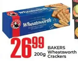 Elite Cash & Carry BAKERS Wheatsworth Crackers offer