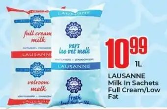 Elite Cash & Carry LAUSANNE Milk In Sachets Full Cream/Low Fat offer