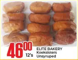 Elite Cash & Carry ELITE BAKERY Koeksisters Unsyruped offer