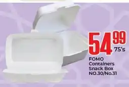 Elite Cash & Carry FOMO Containers Snack Box NO.30/No.31 offer