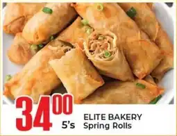 Elite Cash & Carry ELITE BAKERY Spring Rolls offer