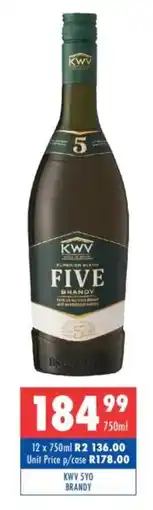 Ultra Liquors Kwv 5yo brandy offer