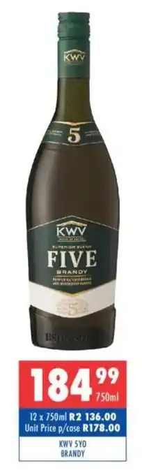 Ultra Liquors Kwv 5yo brandy offer