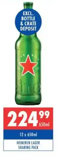 Ultra Liquors Heineken lager sharing pack offer