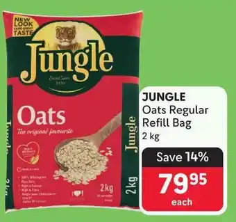 Makro JUNGLE Oats Regular Refill Bag offer