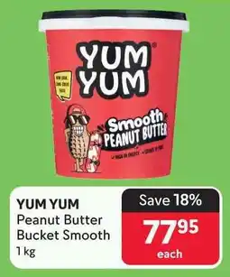 Makro YUM YUM Peanut Butter Bucket Smooth offer