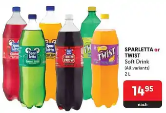 Makro SPARLETTA or TWIST Soft Drink offer