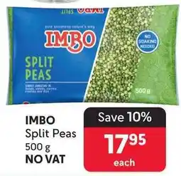 Makro IMBO Split Peas offer