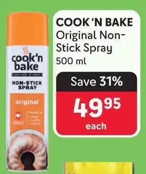 Makro COOK 'N BAKE Original Non- Stick Spray offer