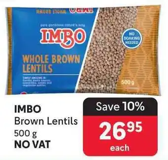 Makro IMBO Brown Lentils offer