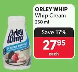 ORLEY WHIP Whip Cream