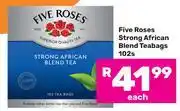 Game Five Roses Strong African Blend Teabags-102s Each offer