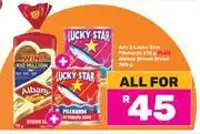 Game 2 x Lucky Star Pilchards 215g Plus Albany Brown Bread 700g-All For offer