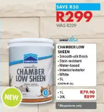 Chamberlain Chamber low sheen offer