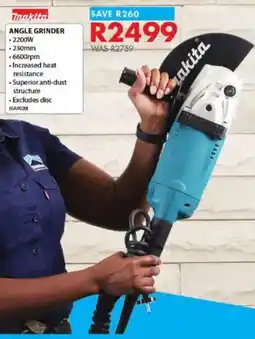 Chamberlain Makita Angle Grinder offer