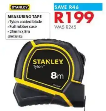 Chamberlain STANLEY Measuring Tape offer