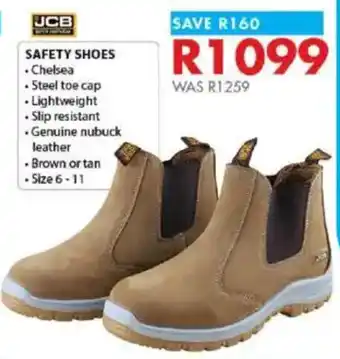 Chamberlain JCB Safety Shoes offer