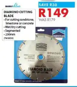 Chamberlain Diamond cutting blade offer