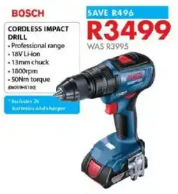 Chamberlain BOSCH Cordless impact drill offer