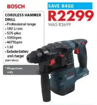 Chamberlain BOSCH Cordless hammer drill offer