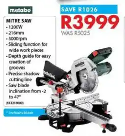 Chamberlain Metabo mitre saw offer