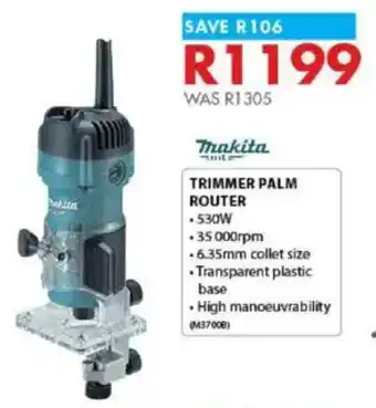 Chamberlain Makita Trimmer palm router offer