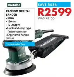 Chamberlain Metabo random orbital sander offer