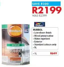 Chamberlain Dulux Rubbol offer