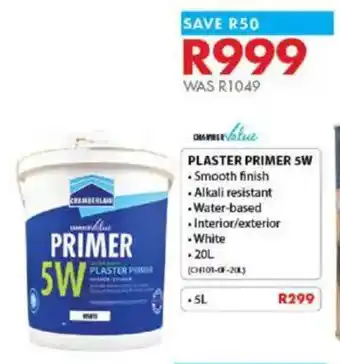 Chamberlain Plaster Primer 5W offer