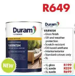 Chamberlain Duram Varnish offer