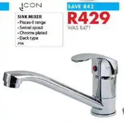 Chamberlain Icon sink mixer offer