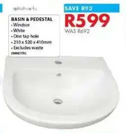 Chamberlain Splashworks basin & pedestal offer