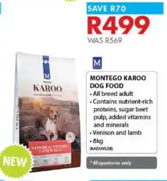 Chamberlain Montego karoo dog food offer