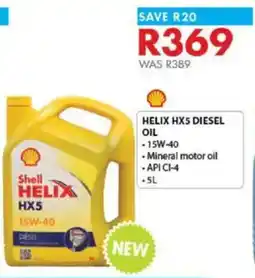 Chamberlain Helix hx5 diesel oil offer