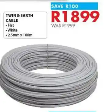 Chamberlain Twin & earth cable offer