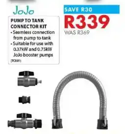 Chamberlain JoJo Pump to tank connector kit offer