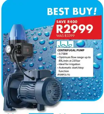 Chamberlain JoJo Centrifugal Pump offer