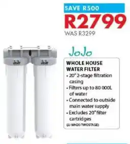 Chamberlain Jojo whole house water filter offer