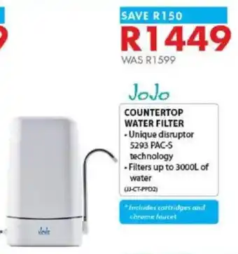 Chamberlain Countertop water filter offer