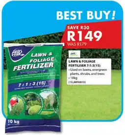 Chamberlain Lawn & foliage fertiliser 7:1:3(15) offer