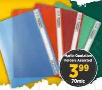 Big Save Marlin Quotation Folders Assorted offer