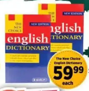 Big Save The New Choice English Dictionary offer