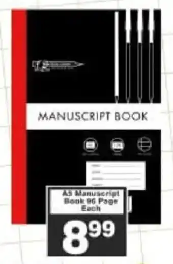 Big Save A5 Manuscript Book 96 Page Each offer